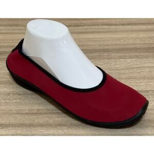 Arcopedico Flat Women 40 US 9 Red Lolita Ballet Stretch Comfort Arch Support